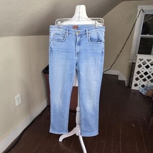 MOTHER The Mid Rise Dazzler Ankle Jeans Women’s 31 Light Wash